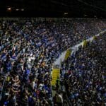 a large crowd of people in a stadium